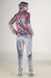 Женский бархатный спортивный костюм Jiber 3902 серый меланж