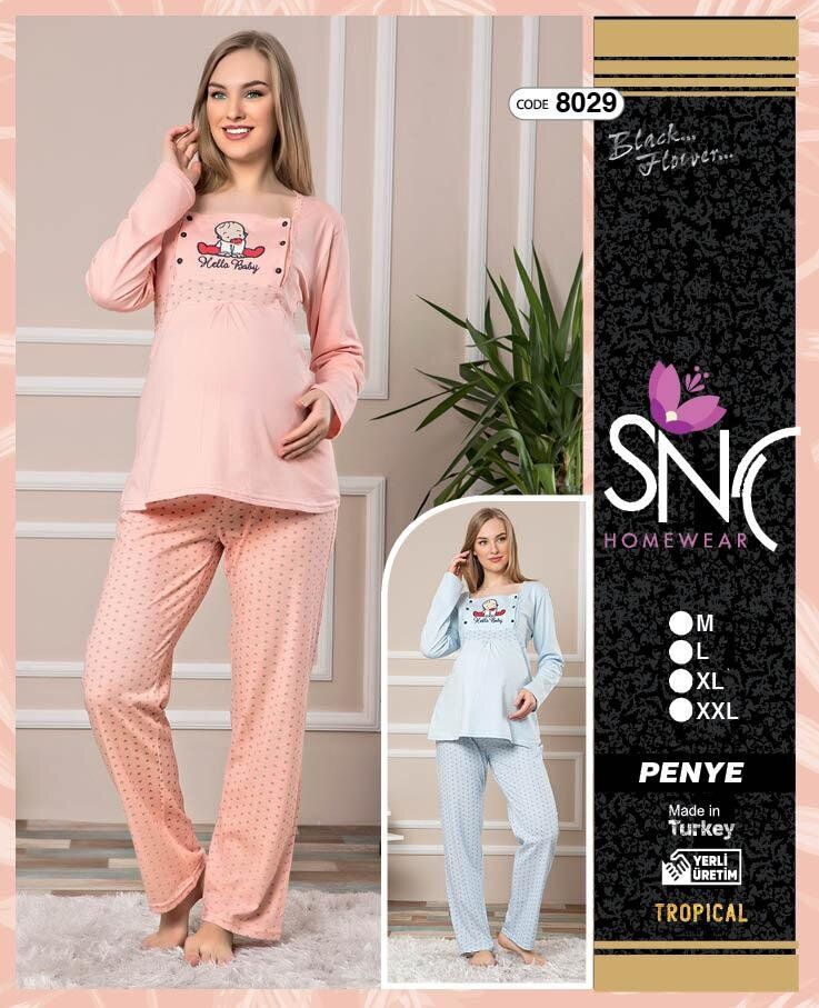 Женщина беременна пижама SNY 8029 розовый Женщина беременна пижама SNY 8029 розовый из 2