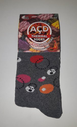 Термошкарпетки жіночі ACD 20063 т.сірий Термошкарпетки жіночі ACD 20063 т.сірий з 1