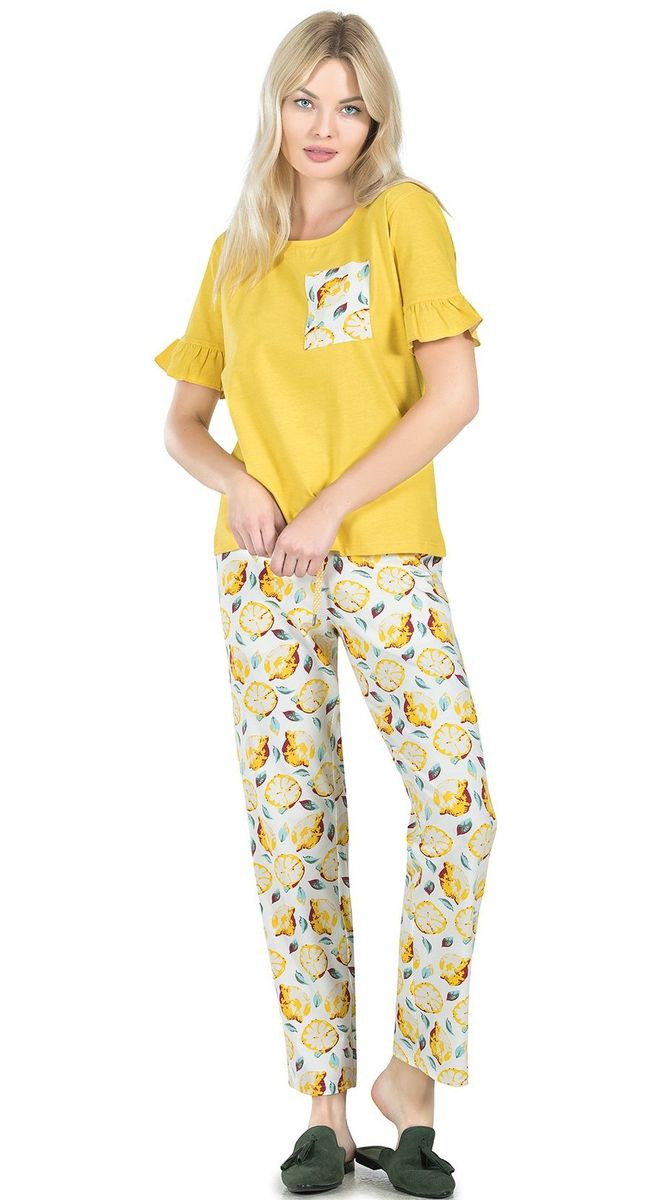 Женская пижама Jiber 3723 желтый Женская пижама Jiber 3723 желтый из 1