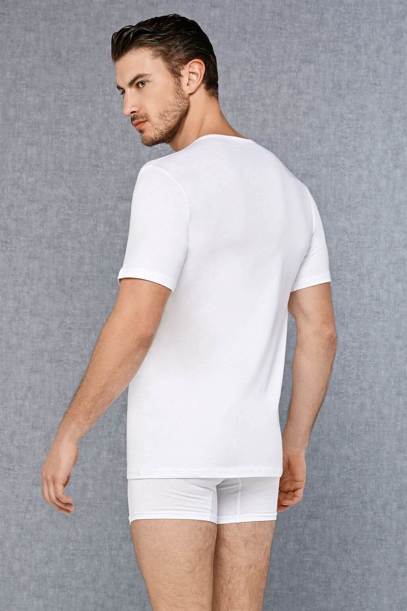 Чоловіча футболка Doreanse 2570P білий великий розмір Чоловіча футболка Doreanse 2570P білий великий розмір з 2
