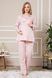 Жінка вагітна піжама SNY 8027 рожевий