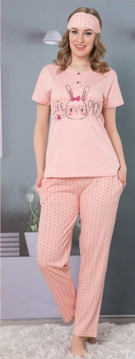 Женская пижама SNY 8015 розовый Женская пижама SNY 8015 розовый из 3