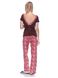 Пижама женская Lolitam 5207 коричневый