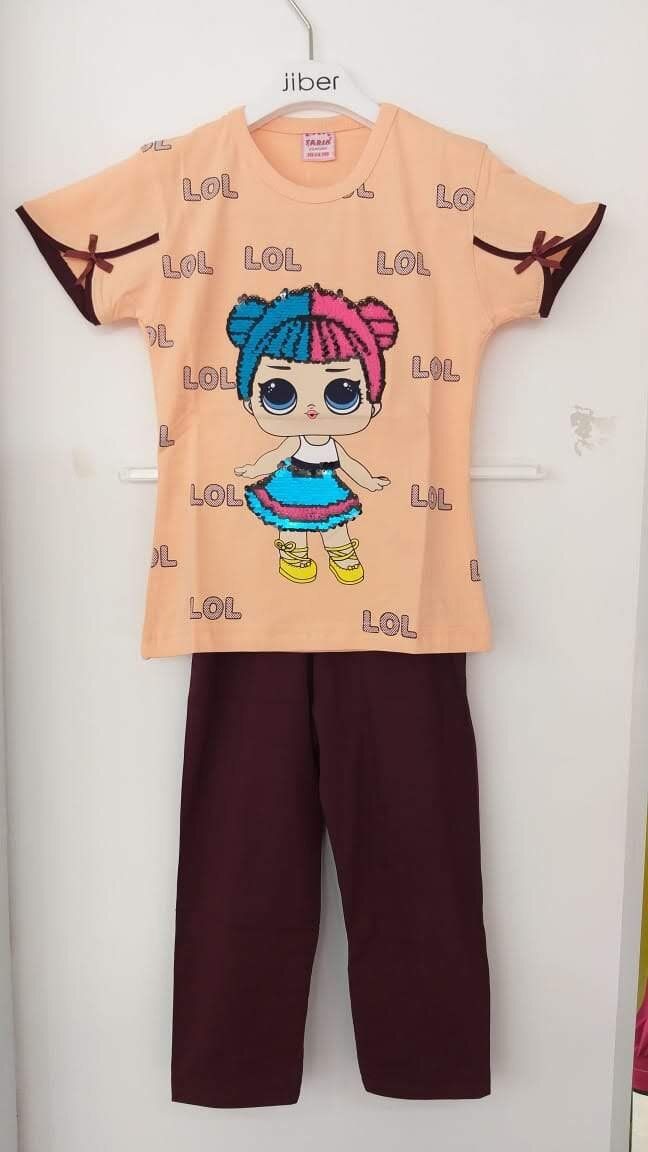 Пижама детская для девочек Tarik 1061 персиковый Пижама детская для девочек Tarik 1061 персиковый из 1
