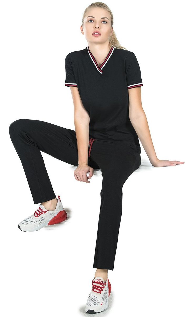 Женские спортивные костюмы Jiber 3728 черный Женские спортивные костюмы Jiber 3728 черный из 1