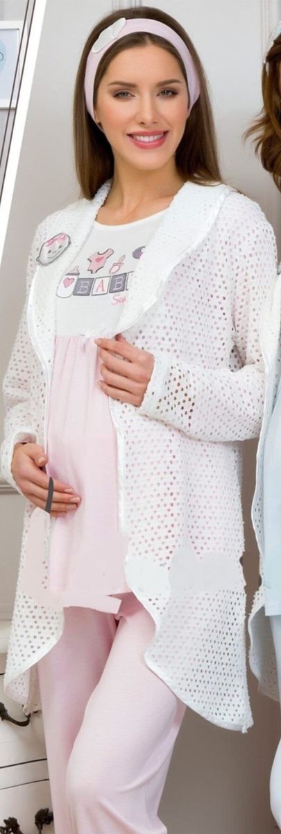 Женщина беременна пижама H&B 3110 розовый Женщина беременна пижама H&B 3110 розовый из 2