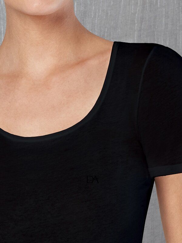 Женская футболка Doreanse 9397P черная,Большой размер Женская футболка Doreanse 9397P черная,Большой размер из 3