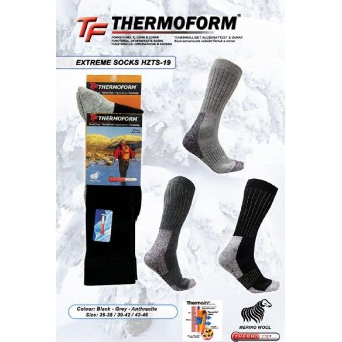 Термошкарпетки Thermoform HZTS-19 чорний Термошкарпетки Thermoform HZTS-19 чорний з 5