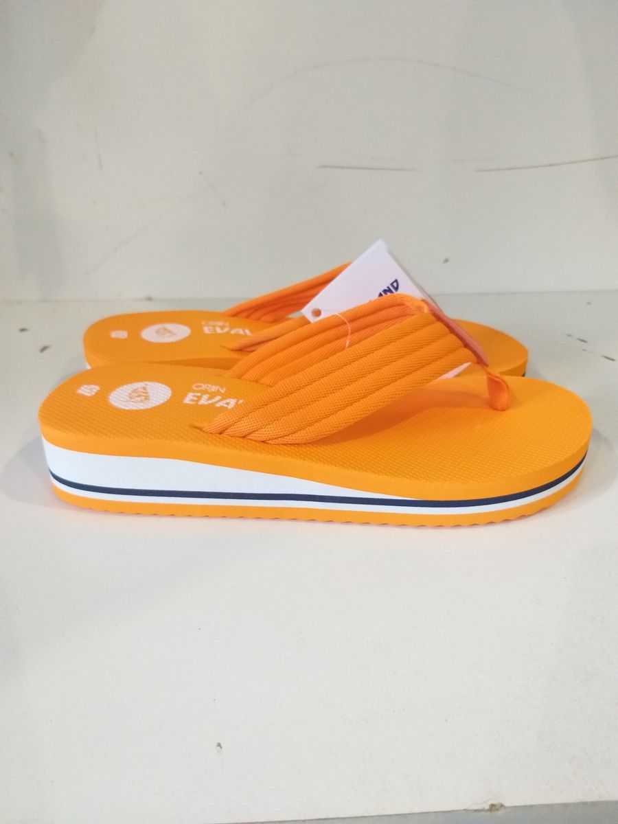 Жіноча пляжне взуття на підборах Evaland 4017-11 помаранчевий Жіноча пляжне взуття на підборах Evaland 4017-11 помаранчевий з 5