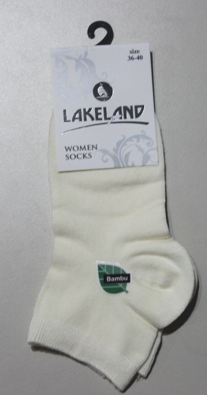 Женские бамбуковые носки Lakeland молочного цвета Женские бамбуковые носки Lakeland молочного цвета з 1