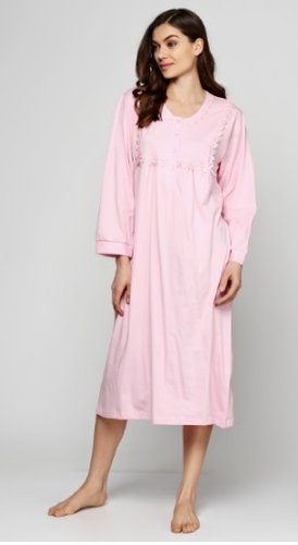 Ночная рубашка больших размеров Pijamor 973 розовый Ночная рубашка больших размеров Pijamor 973 розовый из 2
