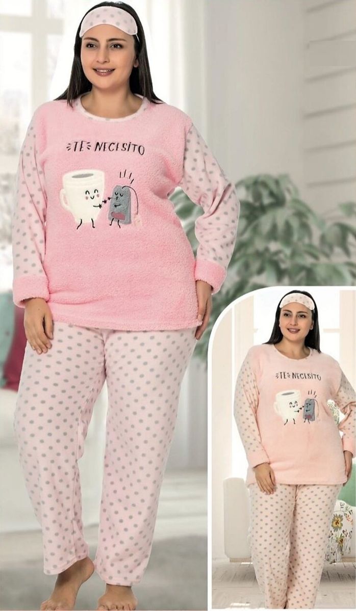Теплая женская пижама Sny 7103 розовый Теплая женская пижама Sny 7103 розовый из 1