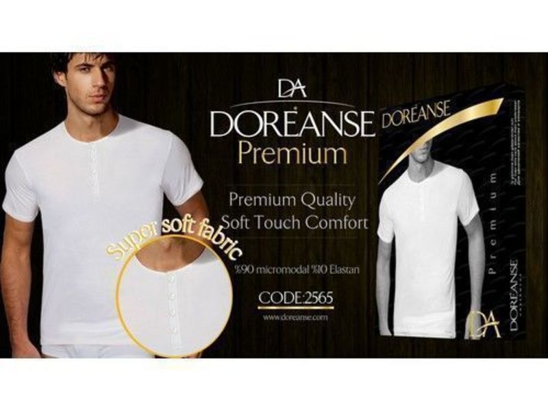 Чоловіча футболка Doreanse 2565 білий Чоловіча футболка Doreanse 2565 білий з 4