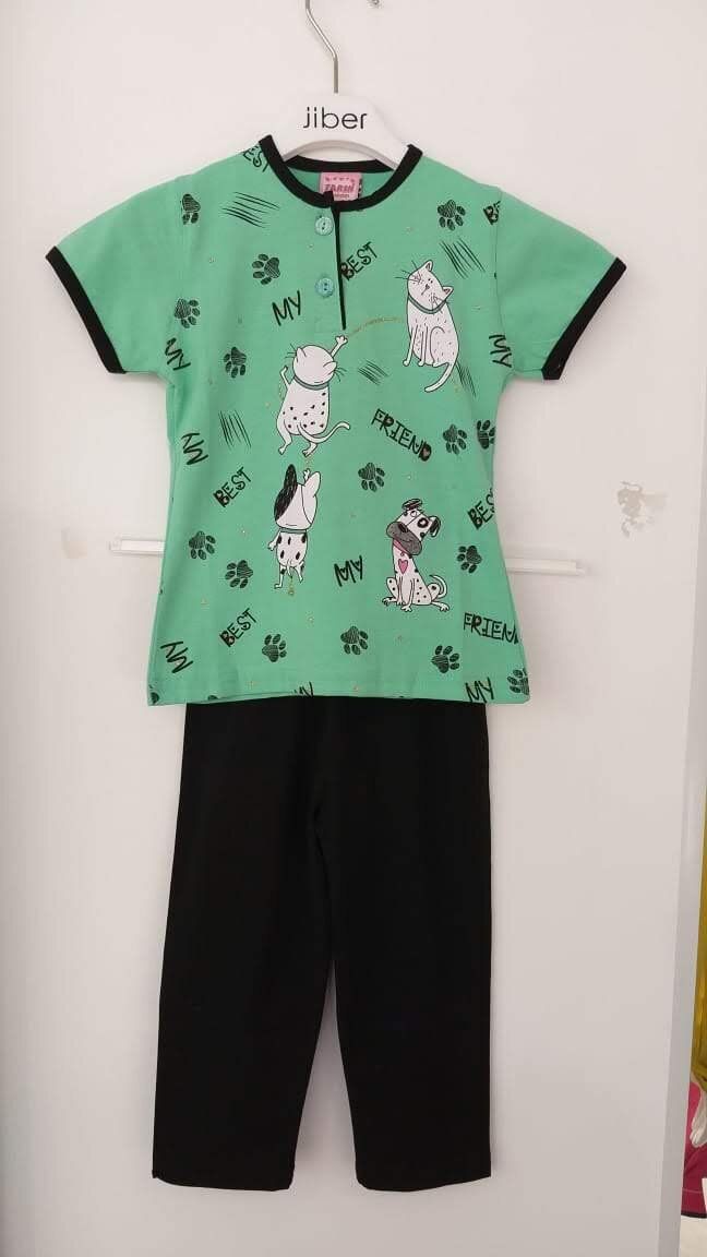 Пижама детская для девочек Tarik 1093 зеленый Пижама детская для девочек Tarik 1093 зеленый из 1