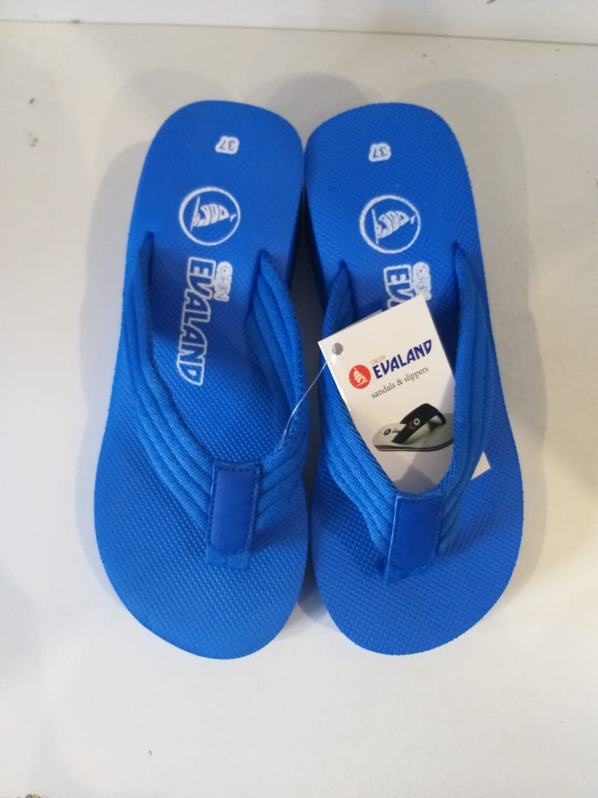 Женская пляжная обувь на каблуке Evaland 4017-12 синий Женская пляжная обувь на каблуке Evaland 4017-12 синий из 5