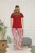 Женская пижама SNY 2539 бордовый