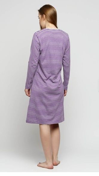 Женская ночная рубашка Senfoni 1022-2 фиолетовый Женская ночная рубашка Senfoni 1022-2 фиолетовый из 3