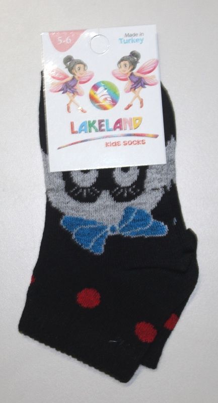 Детские носки Lakeland черные с принтом Детские носки Lakeland черные с принтом из 8