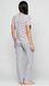 Женская пижама Bambaska 303-1 серый