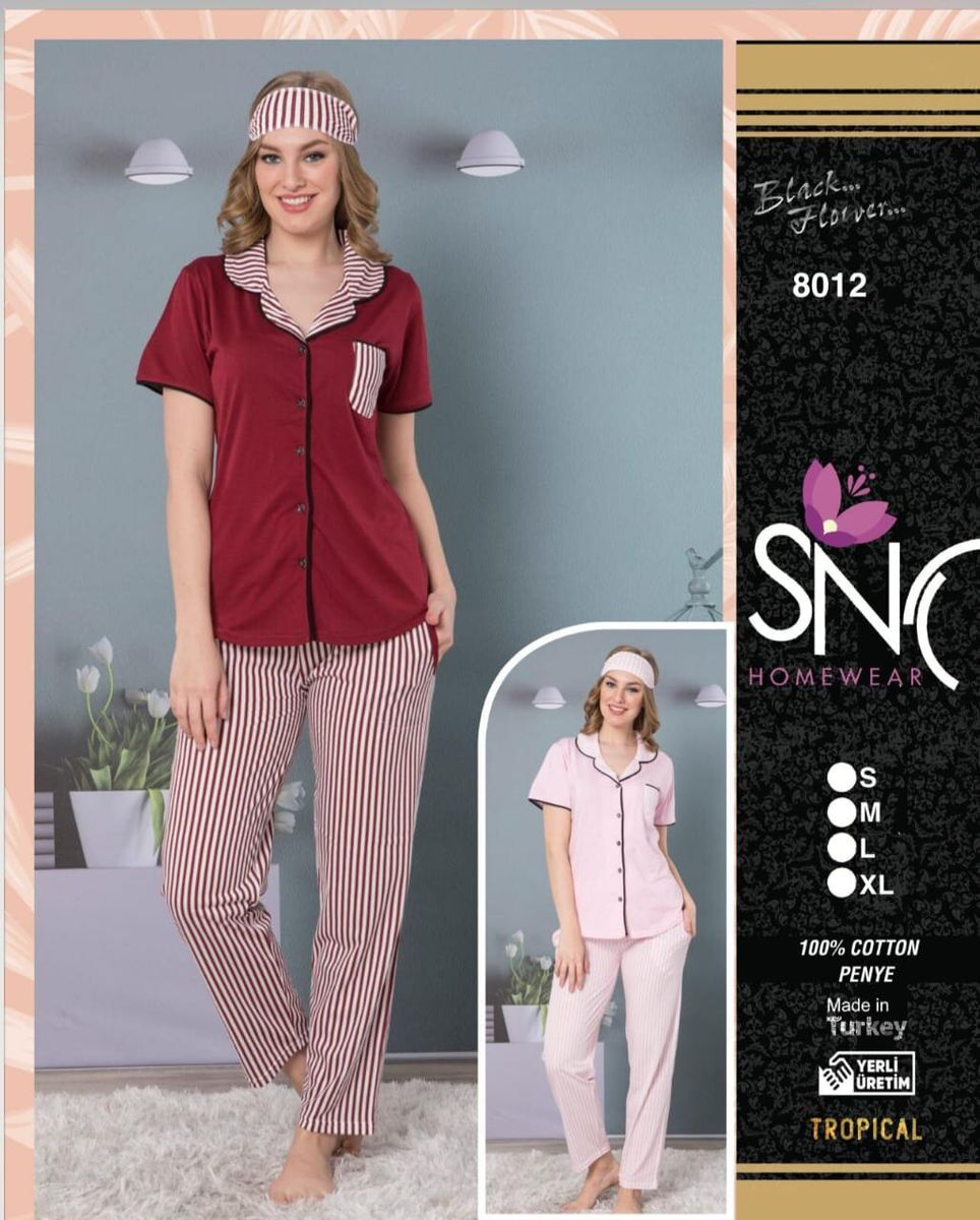 Женская пижама SNY 8012 розовый Женская пижама SNY 8012 розовый из 1