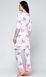 Пижама с халатом женская Nebula 8222 розовая, вискоза