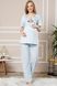 Женщина беременна пижама SNY 8026 синий