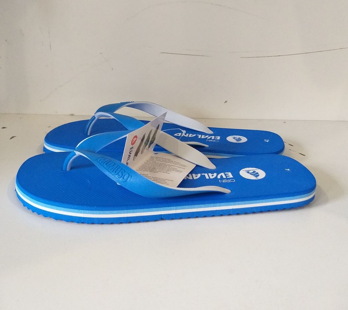 Чоловіче пляжне взуття Evaland 3017-10A синій Чоловіче пляжне взуття Evaland 3017-10A синій з 4