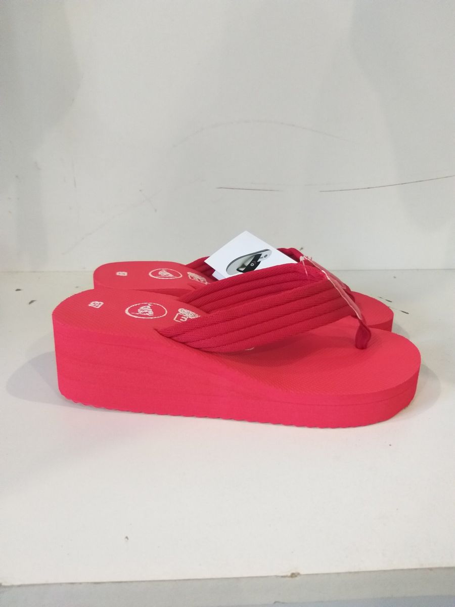 Жіноча пляжне взуття на підборах Evaland 4017-12 червоний Жіноча пляжне взуття на підборах Evaland 4017-12 червоний з 4